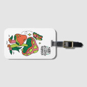 夢を実現させる |カラフルマッシュルーム ラゲッジタグ (正面横)