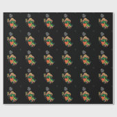 夢を実現させる |カラフルマッシュルーム ラッピングペーパー (フラット)