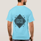 夢を実現するインスパイア男の基本的な夢 Tシャツ (裏面)