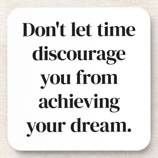 夢を実現する懸命プラスチックコースター コースター (正面)