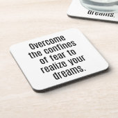 夢を実現する懸命プラスチックコースター コースター (左側)