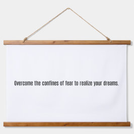 夢を実現する木製トップウォールタペストリー 吊り下げ型タペストリー