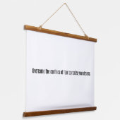 夢を実現する木製トップウォールタペストリー 吊り下げ型タペストリー (傾斜あり)