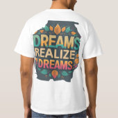 夢を実現する男の子|過去記事 Tシャツ (裏面)