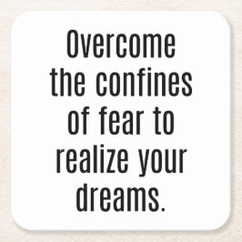 夢を実現する紙コースター スクエアペーパーコースター