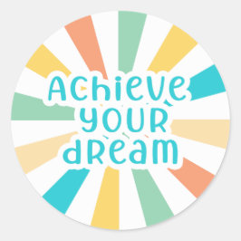 夢を実現する ラウンドシール