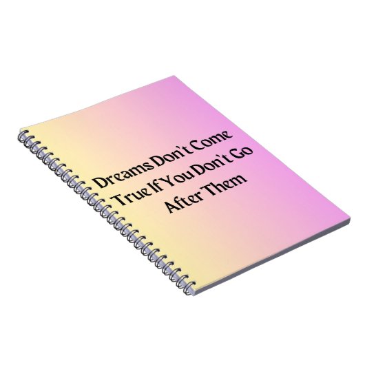 夢を実現す来るノート感動的 ノートブック (右側)