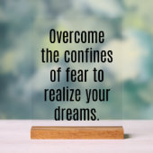 夢を実現アクリルのサイン アクリルサイン (ニュートラル)