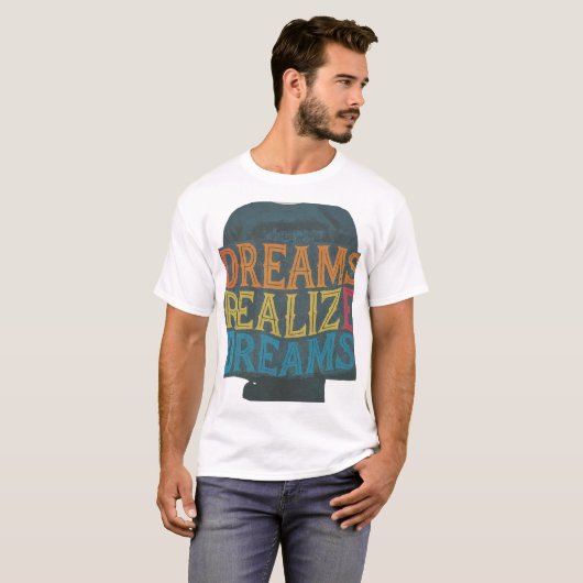 夢を実現 Tシャツ (正面フル)