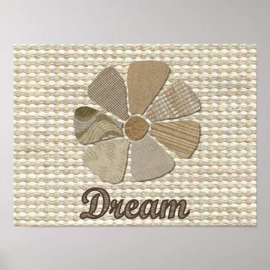 夢を形にするコラージュ ポスター (正面)