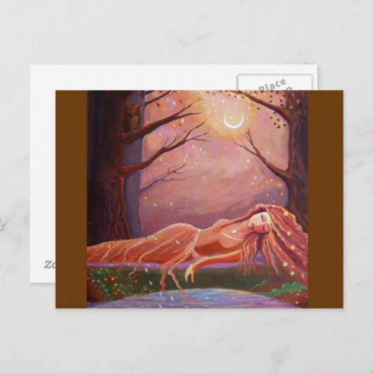 夢を待つ – ファンタジーアートはがき ポストカード (正面/裏面)