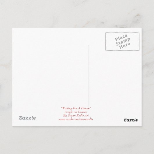 夢を待つ – ファンタジーアートはがき ポストカード (裏面)