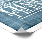 夢を後を追追えてポスターをインスパイア追え ポスター (角)