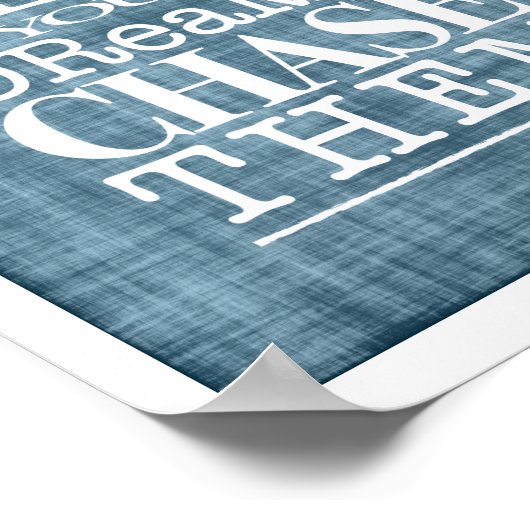 夢を後を追追えてポスターをインスパイア追え ポスター (角)