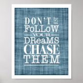 夢を後を追追えてポスターをインスパイア追え ポスター (正面)