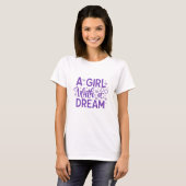 夢を持つ女 - ボスラディTシャツ Tシャツ (正面フル)