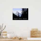 夢を探索する風光明媚な山 ポスター (キッチン)