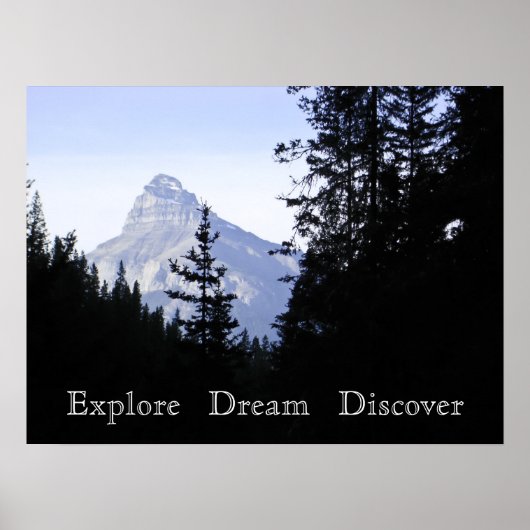 夢を探索する風光明媚な山 ポスター (正面)