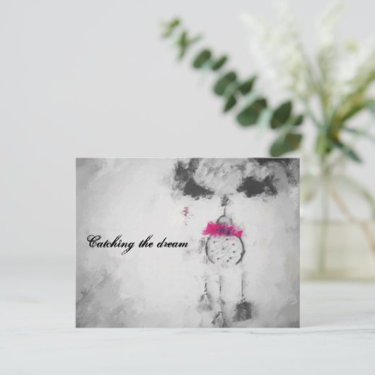 夢を掴む ポストカード (スタンド正面)