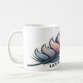 夢を晴らす – 感動的 コーヒーマグカップ (左)