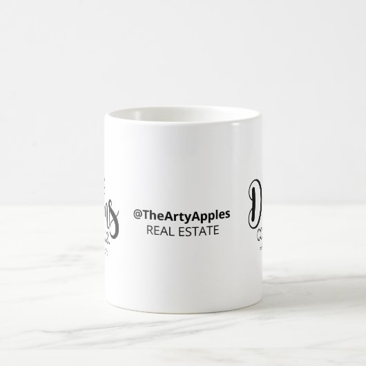 夢を来作る真実在の不動産代理人 コーヒーマグカップ (中央)