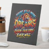 夢を殺す疑い モチベーショナルTシャツ 台座サイン (インサイチュ)