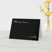 夢を現実にする、カード カード (黄色い花)