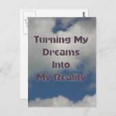 夢を現実にする ポストカード (正面/裏面)