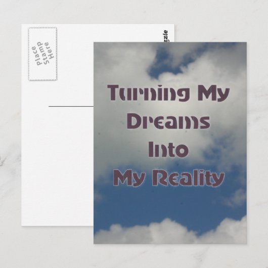 夢を現実にする ポストカード (正面/裏面)