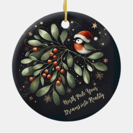 夢を現実に変える セラミックオーナメント (裏面)