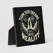 夢を現実に変える – 成功の動機 フォトプラーク (正面)