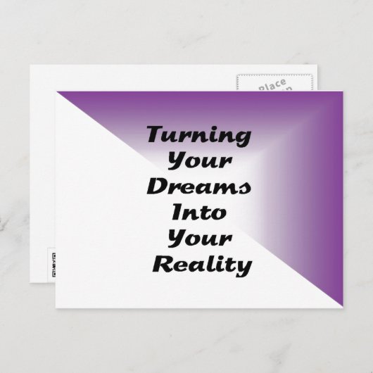 夢を現実に ポストカード (正面/裏面)