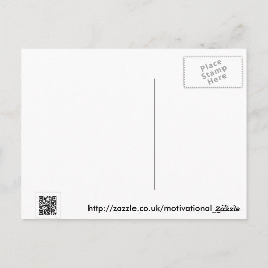 夢を現実に ポストカード (裏面)