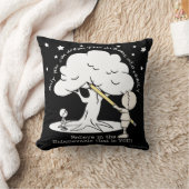 夢を現実に – 小さな男の子、大きな夢のロゴ クッション (ブランケット)