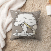 夢を現実に – 小さな男の子、大きな夢のロゴ クッション (ブランケット)