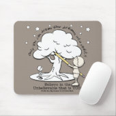 夢を現実に – 小さな男の子、大きな夢のロゴ マウスパッド (マウス)