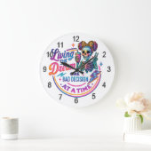 夢を生きてる… ラージ壁時計 (ホーム)