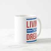 夢を生きること コーヒーマグカップ (正面右)