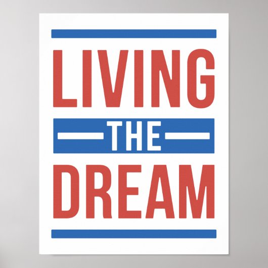 夢を生きること ポスター (正面)