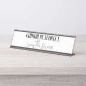 夢を生きる人材 デスクネームプレート (正面)