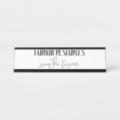 夢を生きる人材 デスクネームプレート (正面)