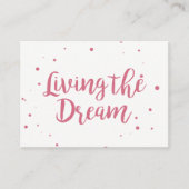 夢を生きる強力な名刺 名刺 (正面)