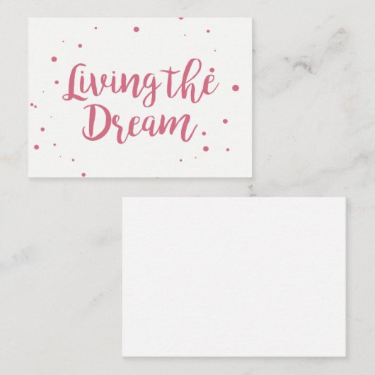 夢を生きる強力な名刺 名刺 (正面/裏面)