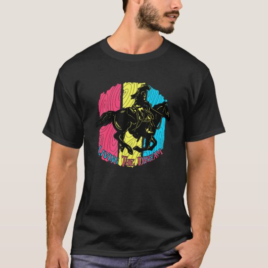 夢を生きる馬の少女 Tシャツ (正面)