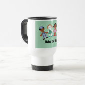 夢を生きる！ トラベルマグ (正面左)