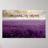 「夢を生きる」モチベーション肯定 ポスター (正面)