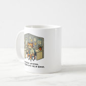 夢を生きる。悪夢を一つずつ。 コーヒーマグカップ (正面左)