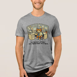夢を生きる。悪夢を一つずつ。 トライブレンドＴシャツ