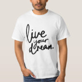 夢を生きる Tシャツ (正面)