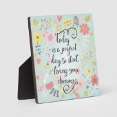 夢を生き始める フォトプラーク (正面)